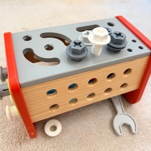 Target Gigglescape Wooden Construction Toy Set with Red and Gray Accents